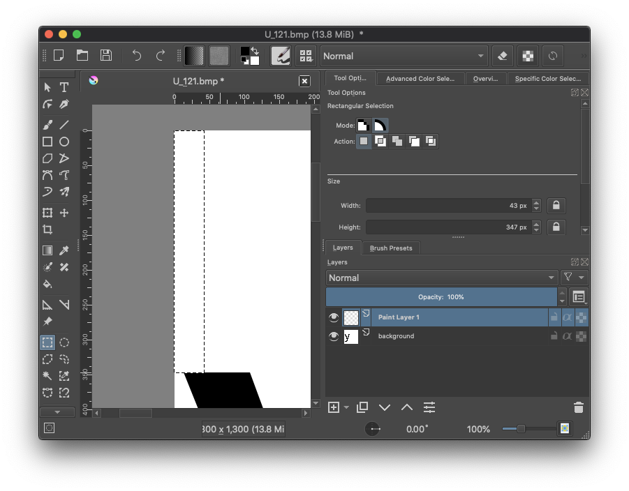 ruler tool krita